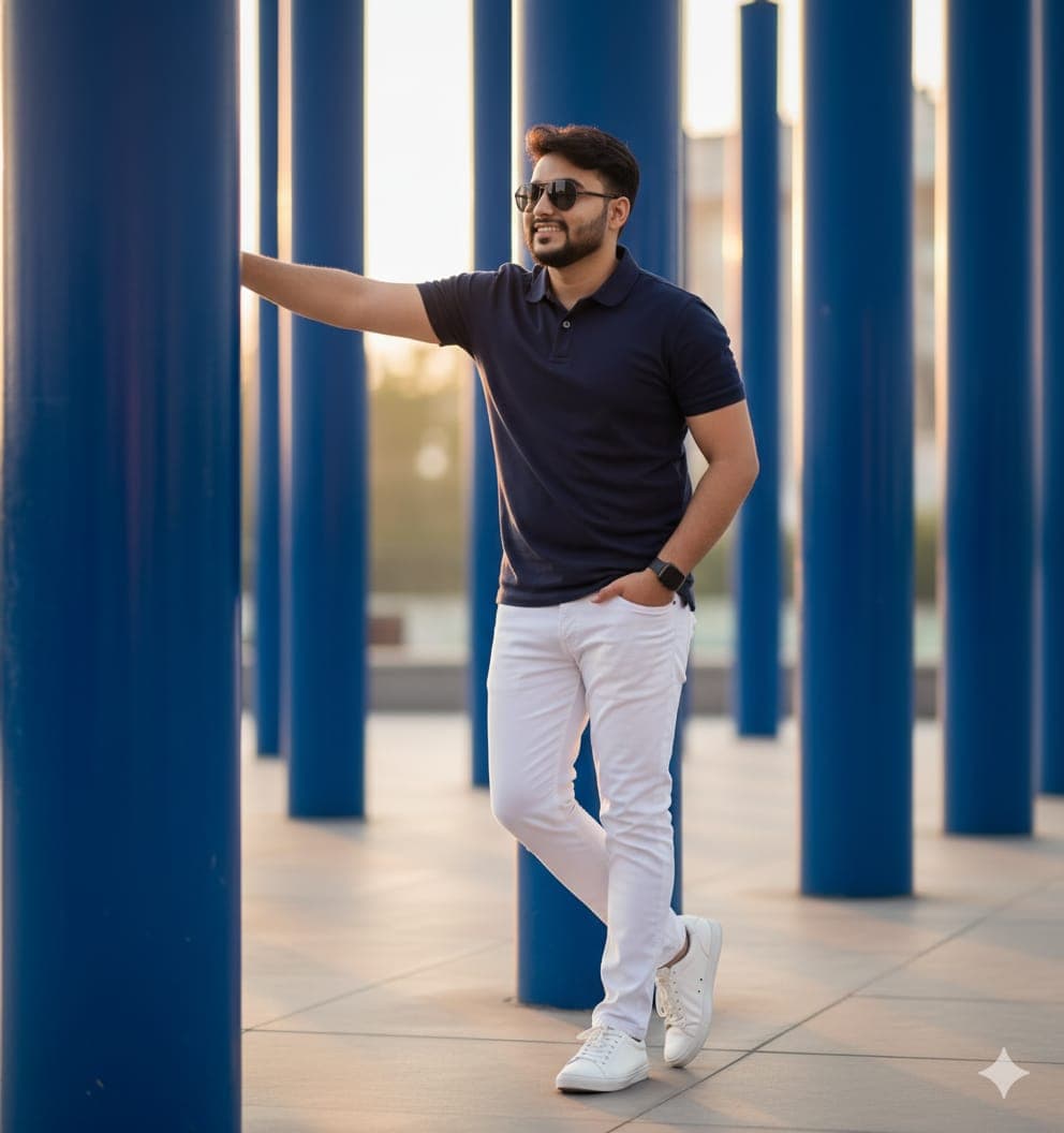 The Blue Pillar Glow