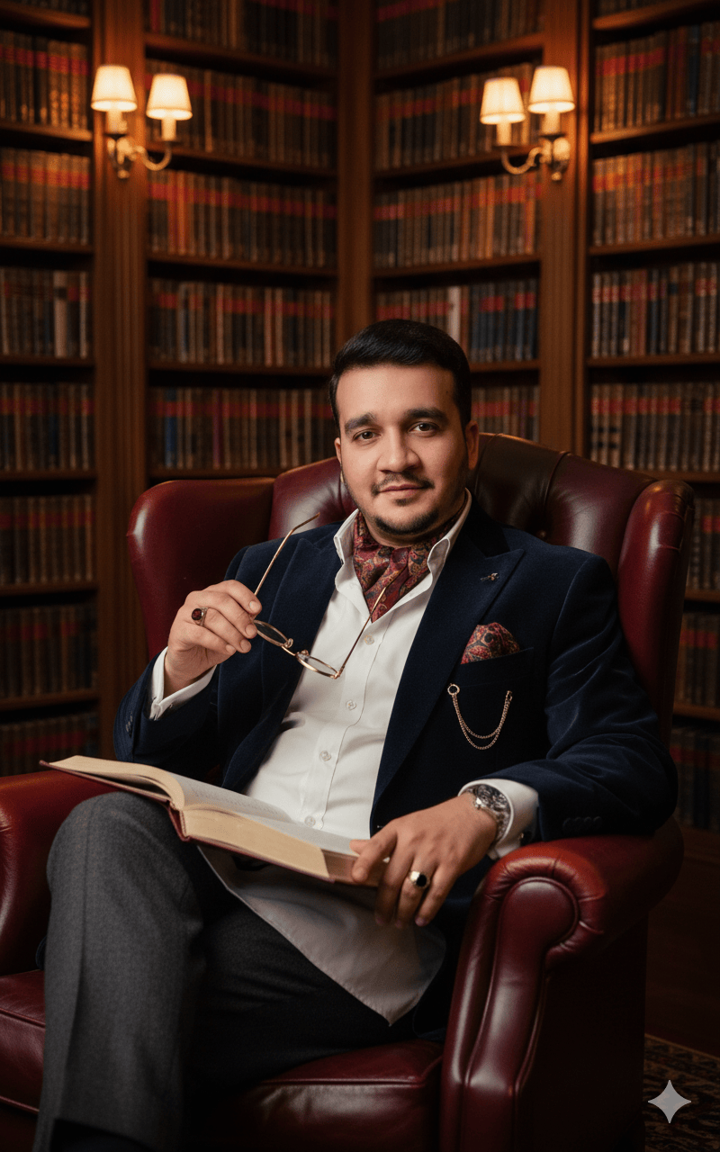 The Scholars Retreat Portrait in the Private Library