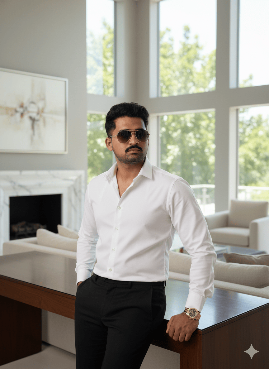 This prompt focuses on a high-end, elegant interior design.