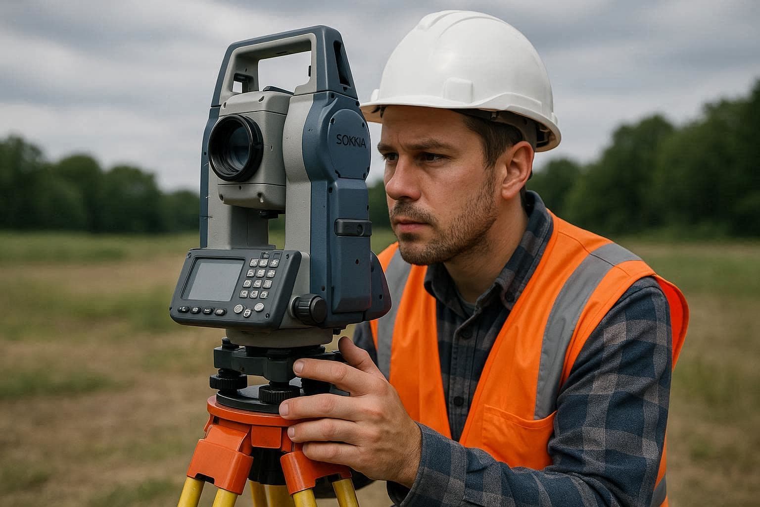 Topografo em campo