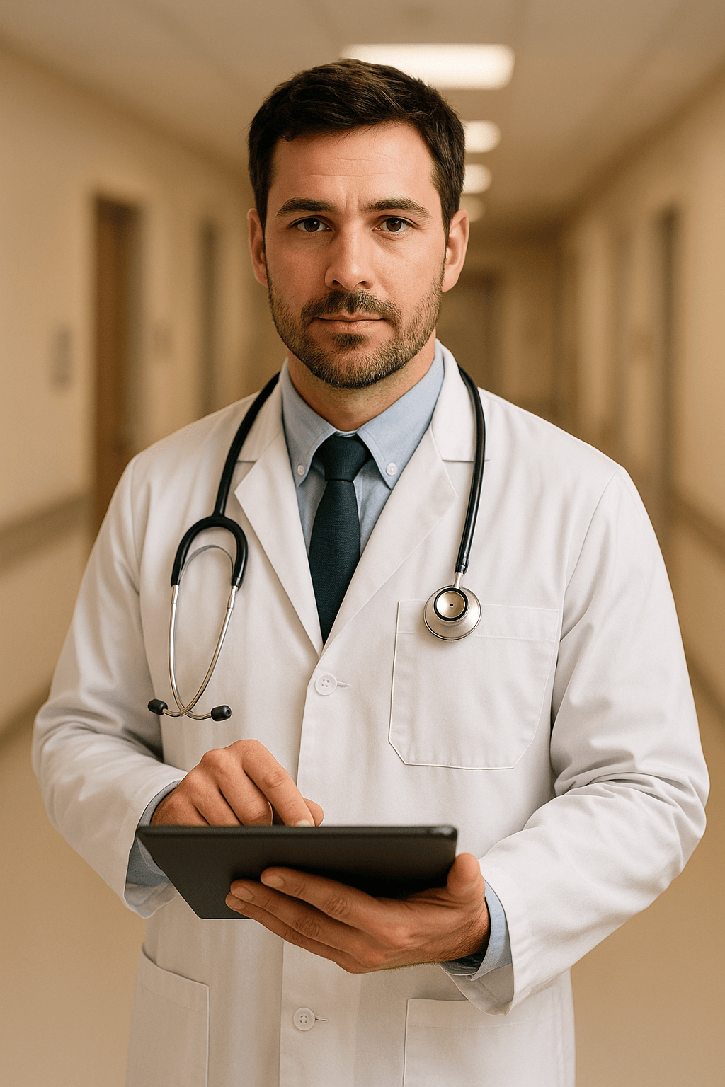 Ultra Realistic Doctor with Digital Tablet