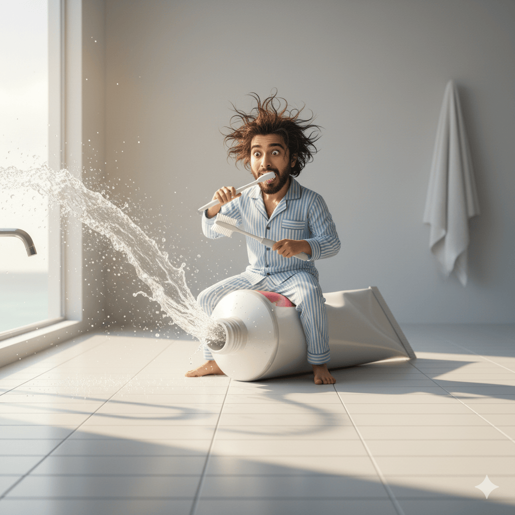 Ultra realistic scene depicting a minuscule