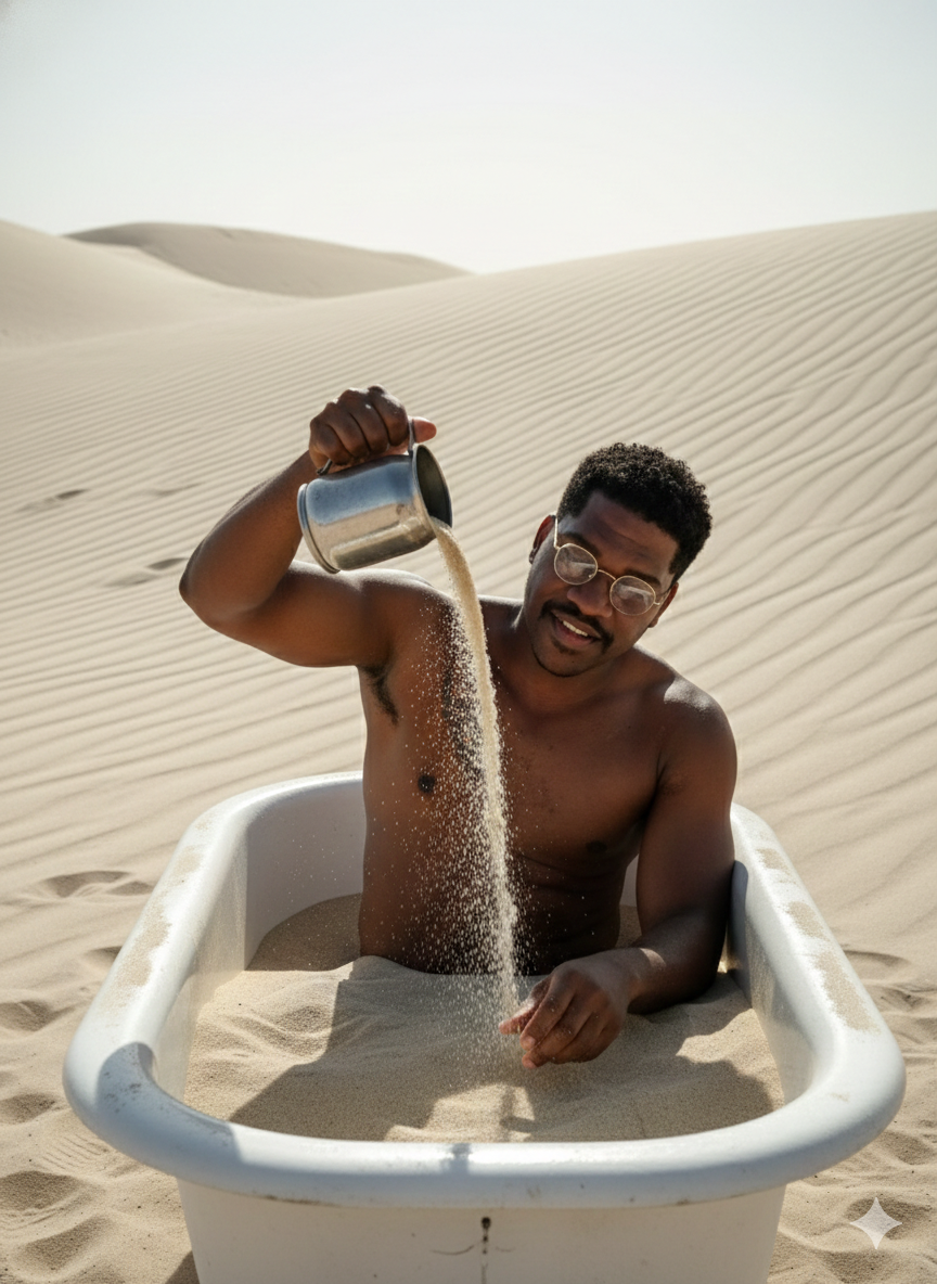 um vasto deserto de areia ondulante