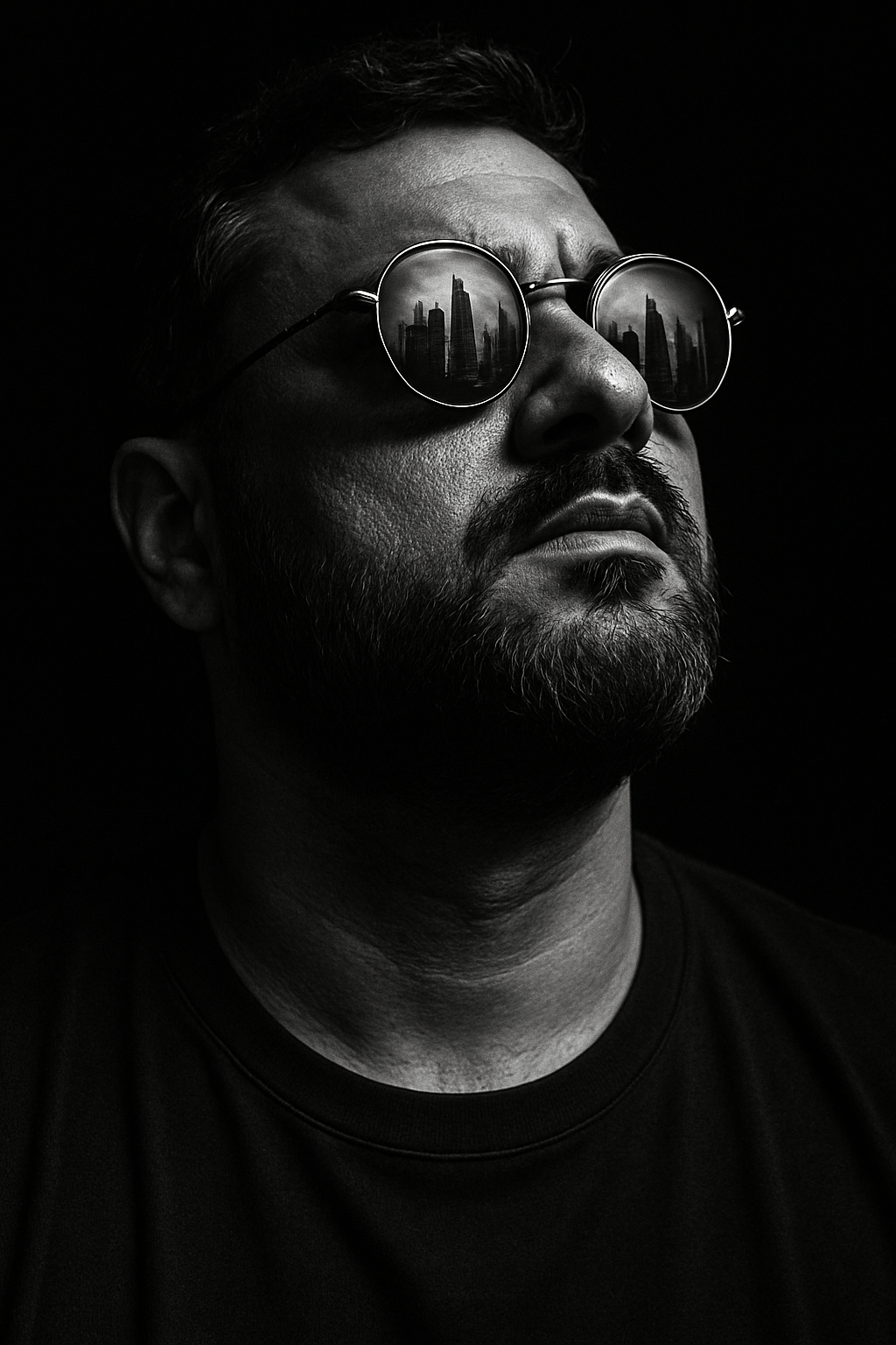 Urban Reflection in Dramatic Light